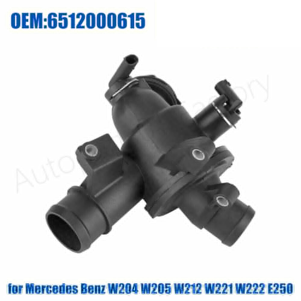 for Mercedes W204 W205 W212 W221 W222 E250 Coolant Thermostat Housing 6512000615