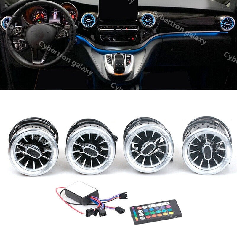 4-piece set for Mercedes-Benz V-Class W447 Vito V250 front dashboard air conditioning vents