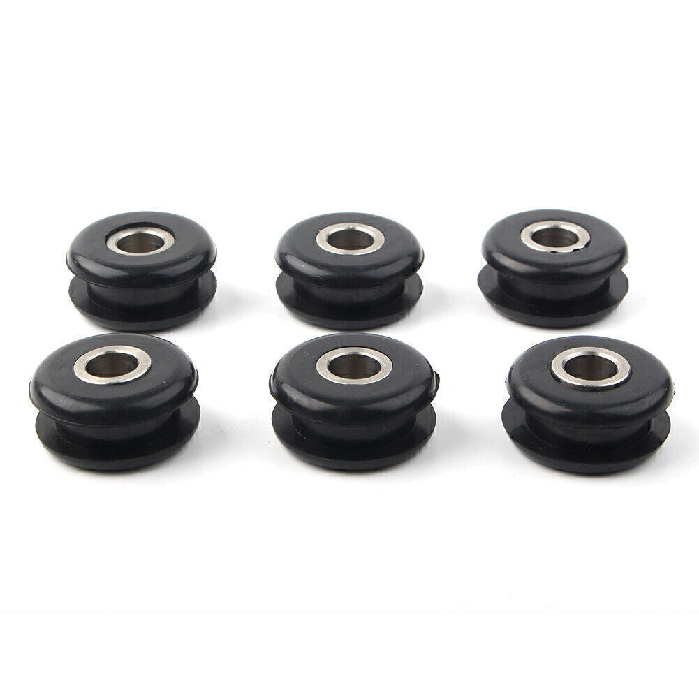 Gas Tank Mounting Rubber Grommets Black 6PCS for Harley Fatboy Heritage Softail