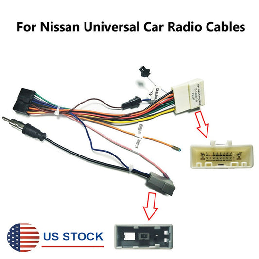 Car Stereo 20 PIN Wiring Harness Connector Adapter Android Power Cable Harness