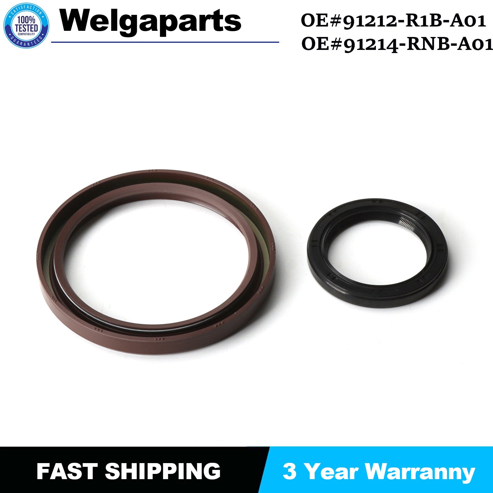 91214-RNB-A01 for HONDA for Acura RSX TSX Engine Crankshaft Crank Seal Front Rear