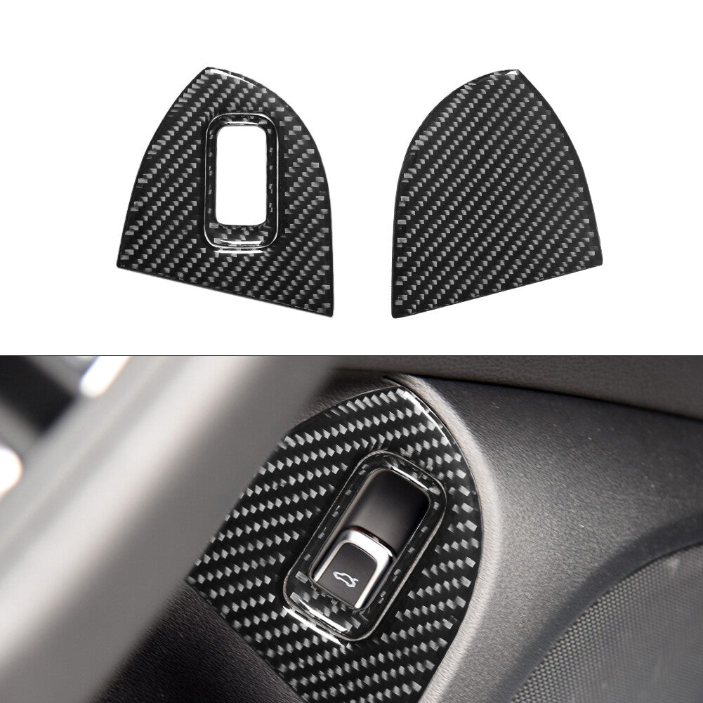 Copilot Side Door Storage Trim Cover Decor Carbon Fiber for Audi Q5 2009-2017