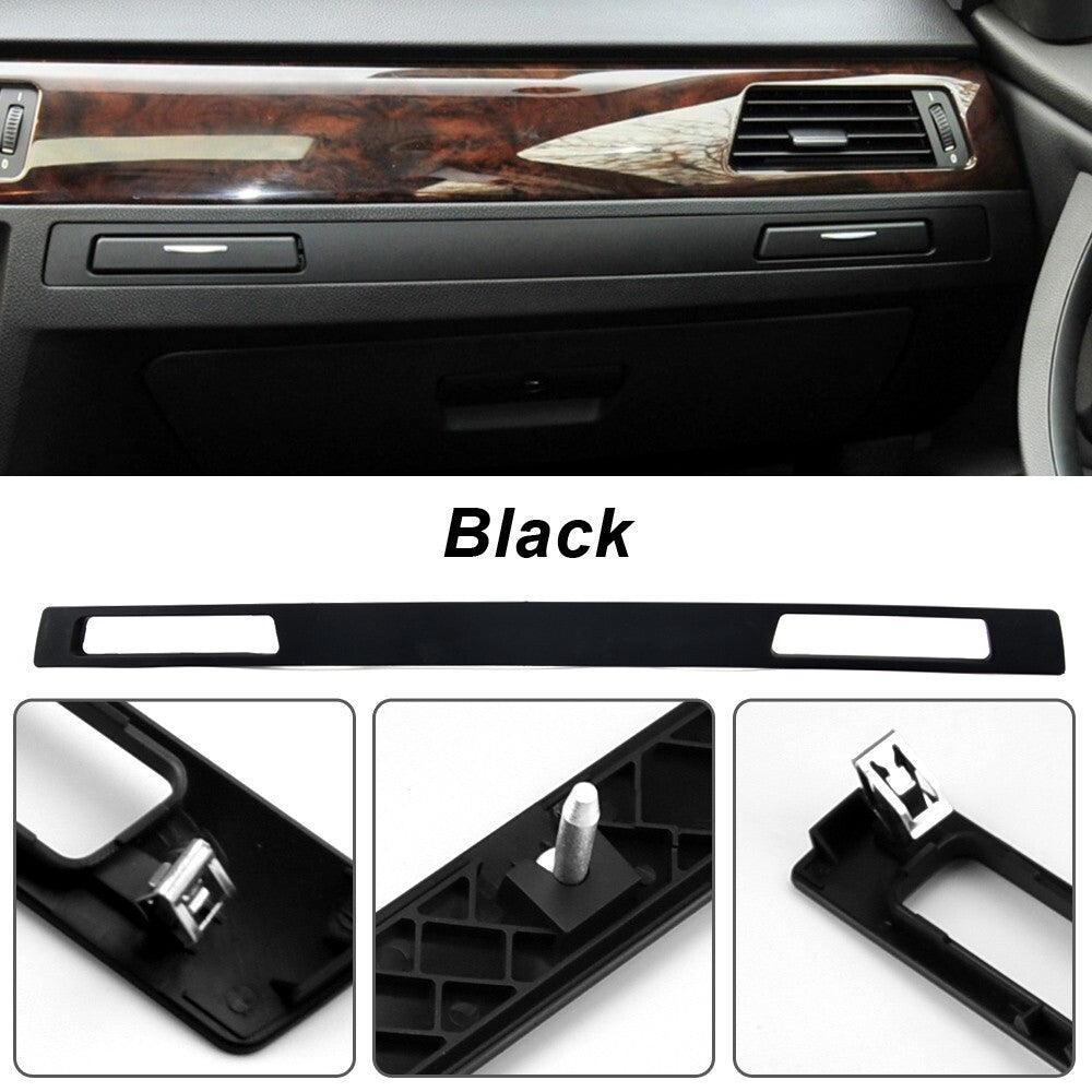 Black Water Cup Holder Panel Interior Strip Trim for BMW 3 Series M3 2005-2012