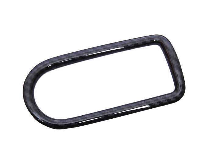 Inner Headlight Button Frame Cover Trim for Kia K3 2014-2018 Black Carbon Fiber