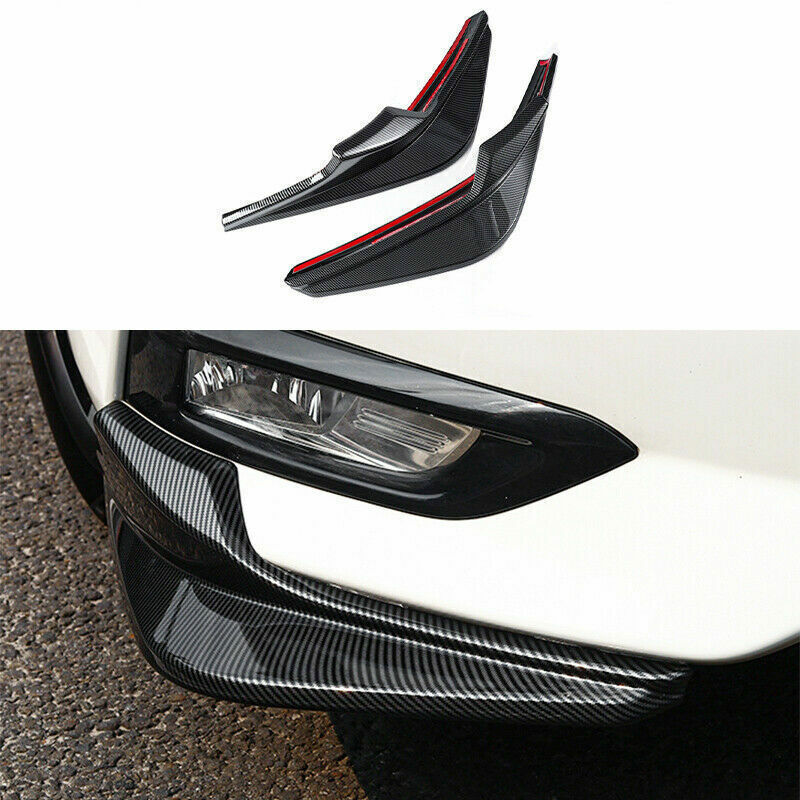 Carbon Fiber ABS Front Bumper Side Corner Guard 2Pcs for Nissan Sentra 2020-2023