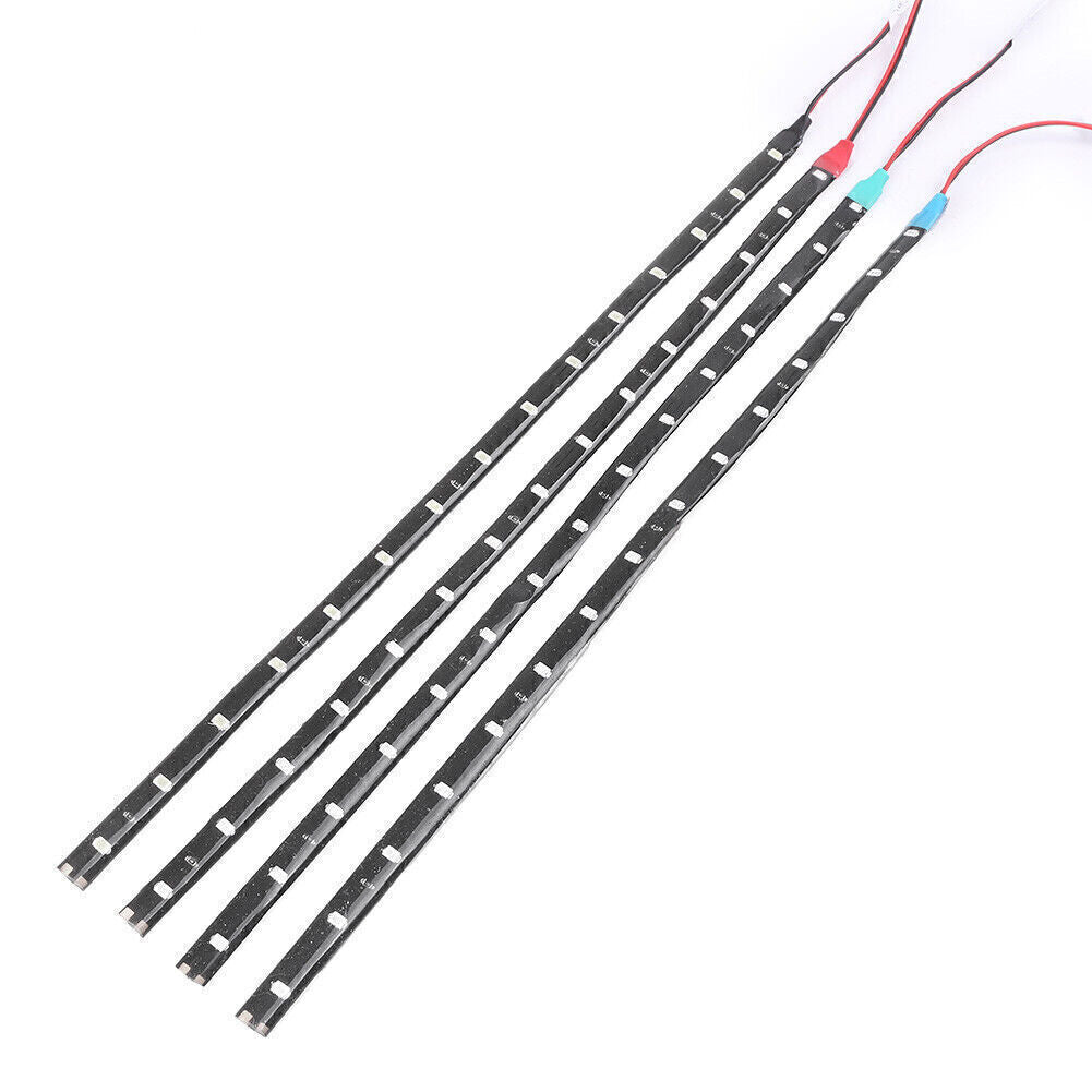 12V Universal White LED Strip Light 528 SMD Car Waterproof Flexible 15-LED Lamp