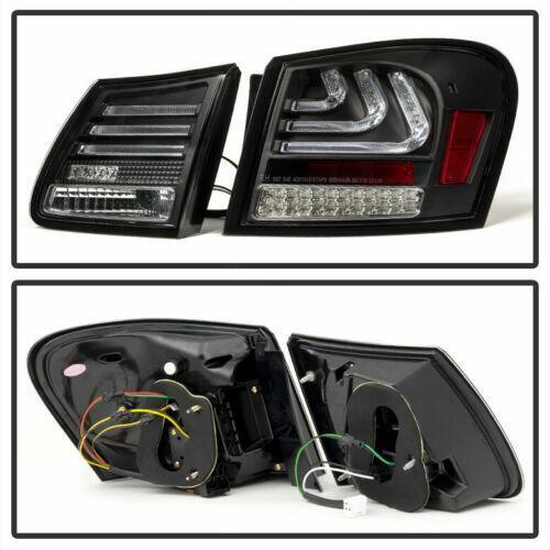 Smoke black LED taillights and brake lights (left + right) are applicable to 2006-11 for Lexus GS300 and GS350.
