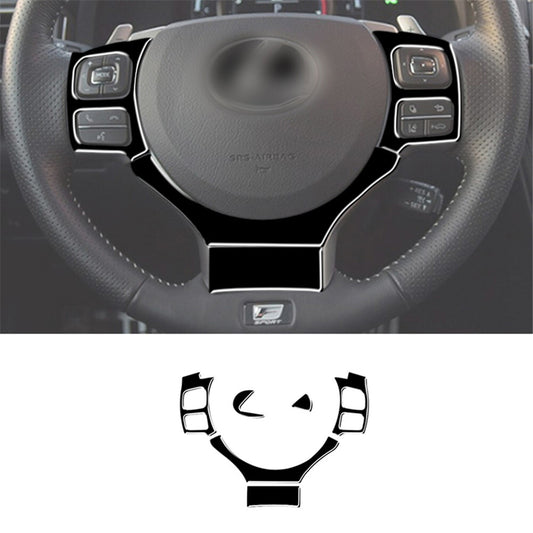 6Pcs Gloss Black Steering Wheel Cover Trim for Lexus RC300 350 200T 2015-2020