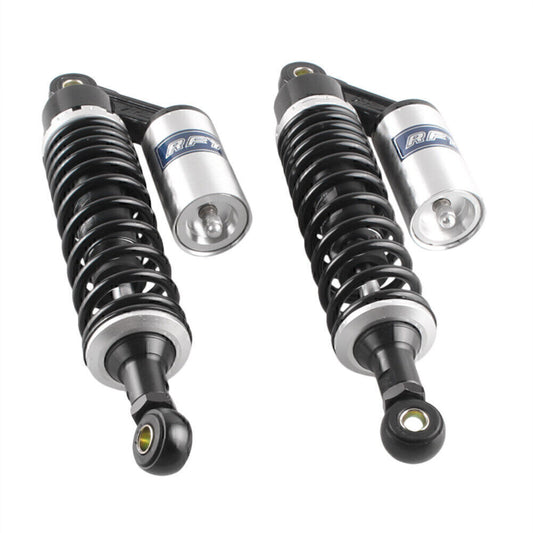 12.5/320mm Air Shock Absorbers Fit Scooters Moped Quad Karting Silver