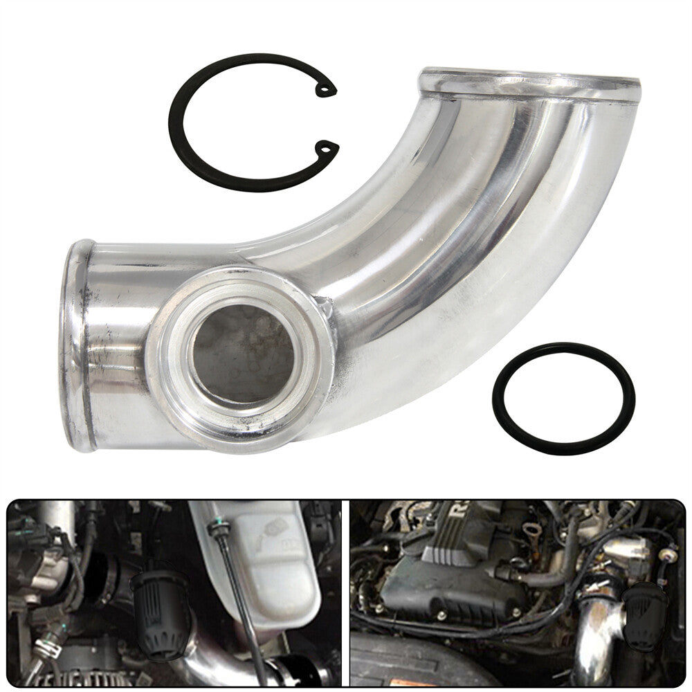 90 degree 3 76mm SSQV SQV Blow Off Valve Adapter BOV Turbo Aluminum Pipe SL