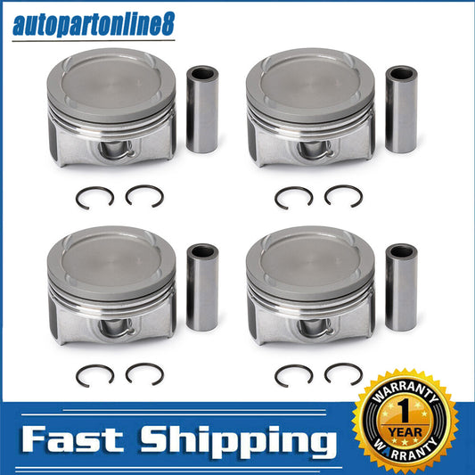 4-Piece Piston and Ring Kit for 2011-2020 Sonic for Cruze Trax Encore L4 1.4L 25198520