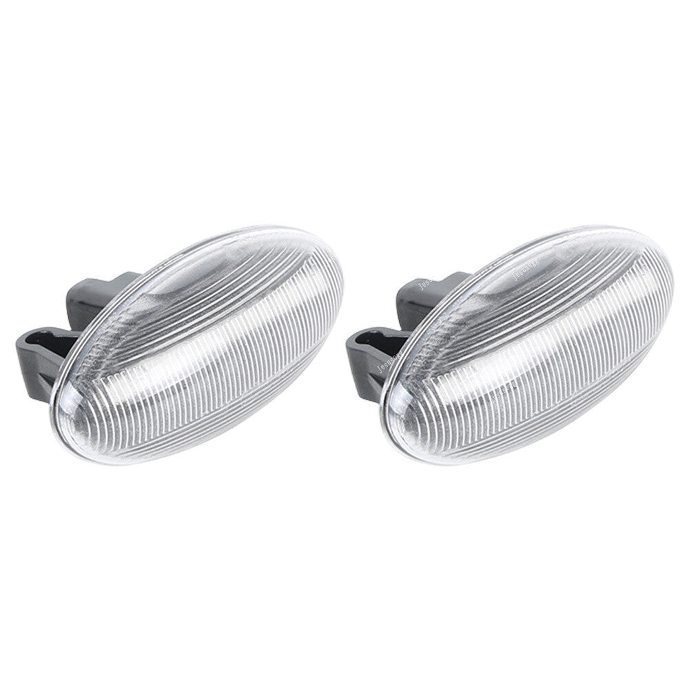 2Pcs LED Dynamic Sequential Side Marker Light Clear for Peugeot 107 108 for Citroen