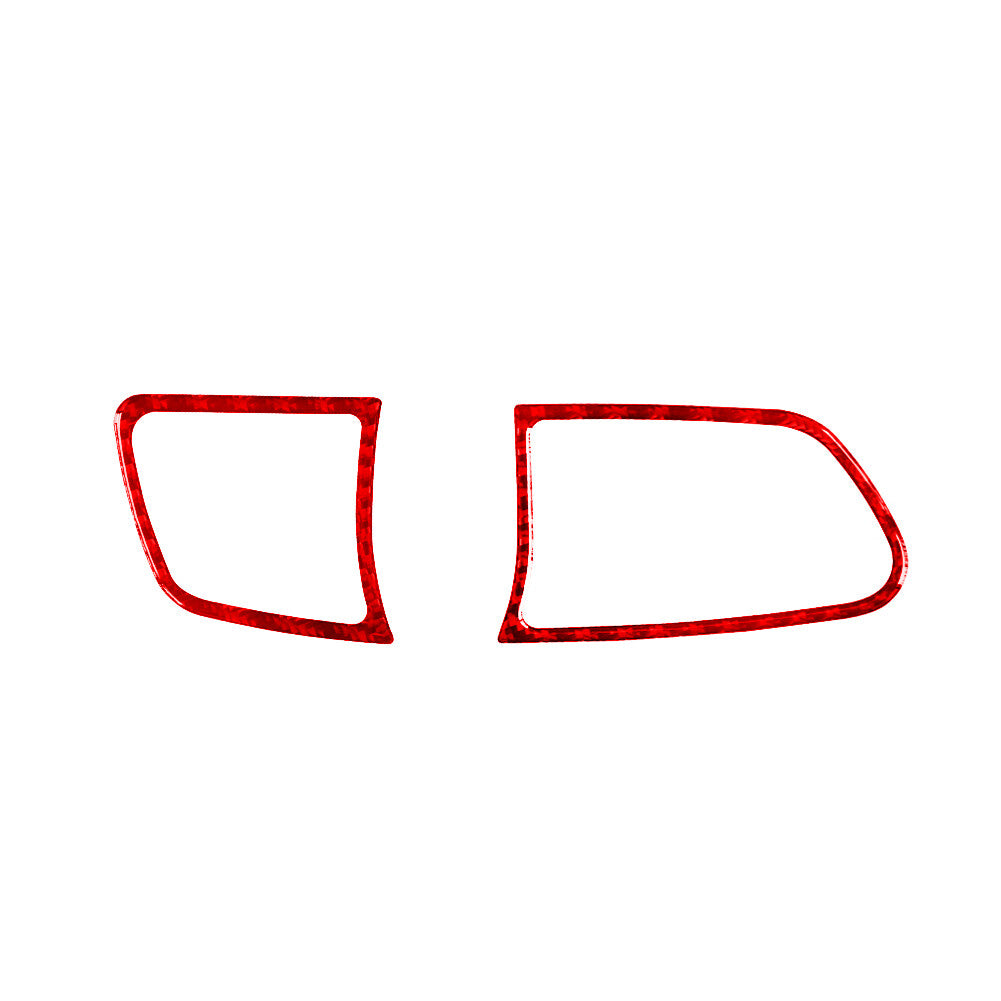 Red carbon fiber vent frame decorative protective case for the modern for Veloster JS 2019-22