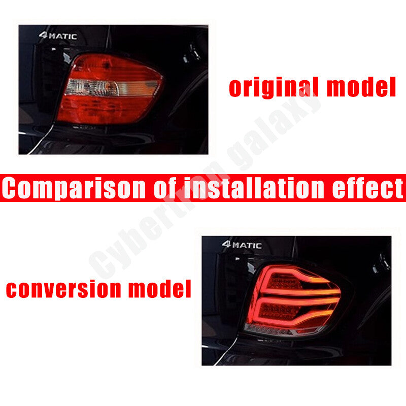 Black is available on 2006-2011 for Mercedes-Benz W164 ML350 ML450 LED taillights.