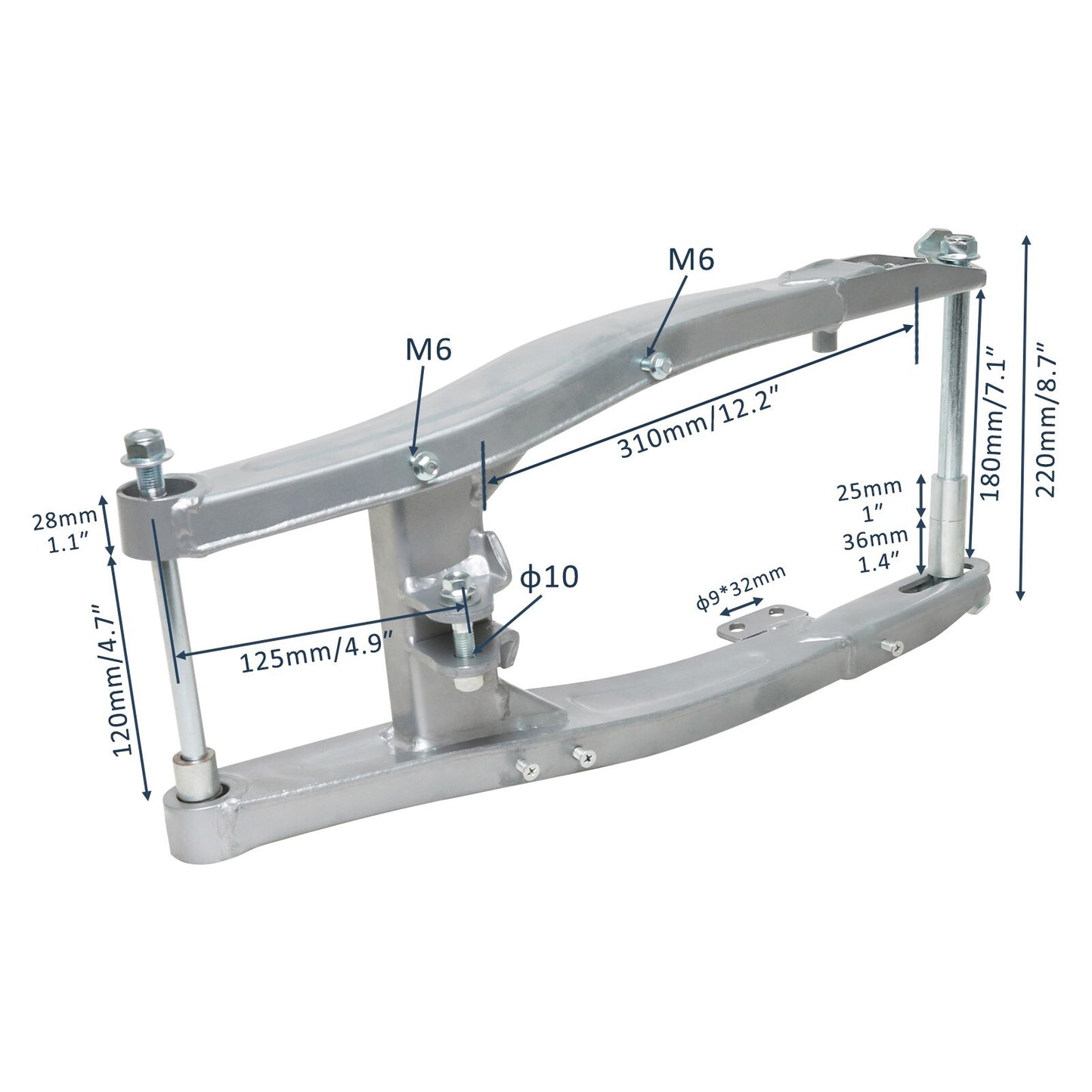14-inch rear shock absorber, swingarm, 90/100-14 tire grooves, bicycle CRF70, Taodao, 125cc, 140cc.