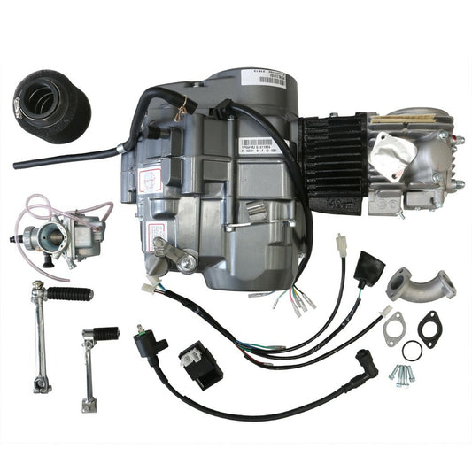 The for Lifan 140cc motor is suitable for PitBike, Apollo, RFZ125, for Honda CT70, CT90, CT110, XR70, and 50-.