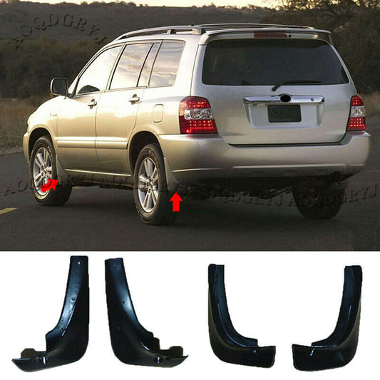 Car Mud Flaps Splash Guard Fenders Cover for Toyota Highlander KLUGER 2001-2006