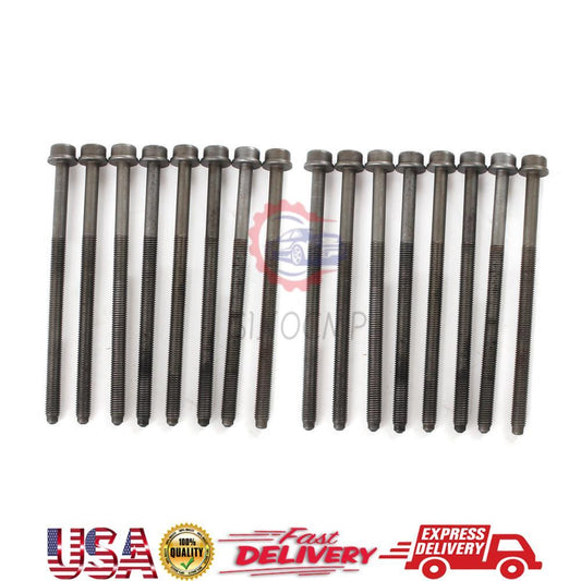 Engine Cylinder Head Bolt Set 16 Bolts Suitable For TFSI 06E103385 for Audi for VW 3.0L