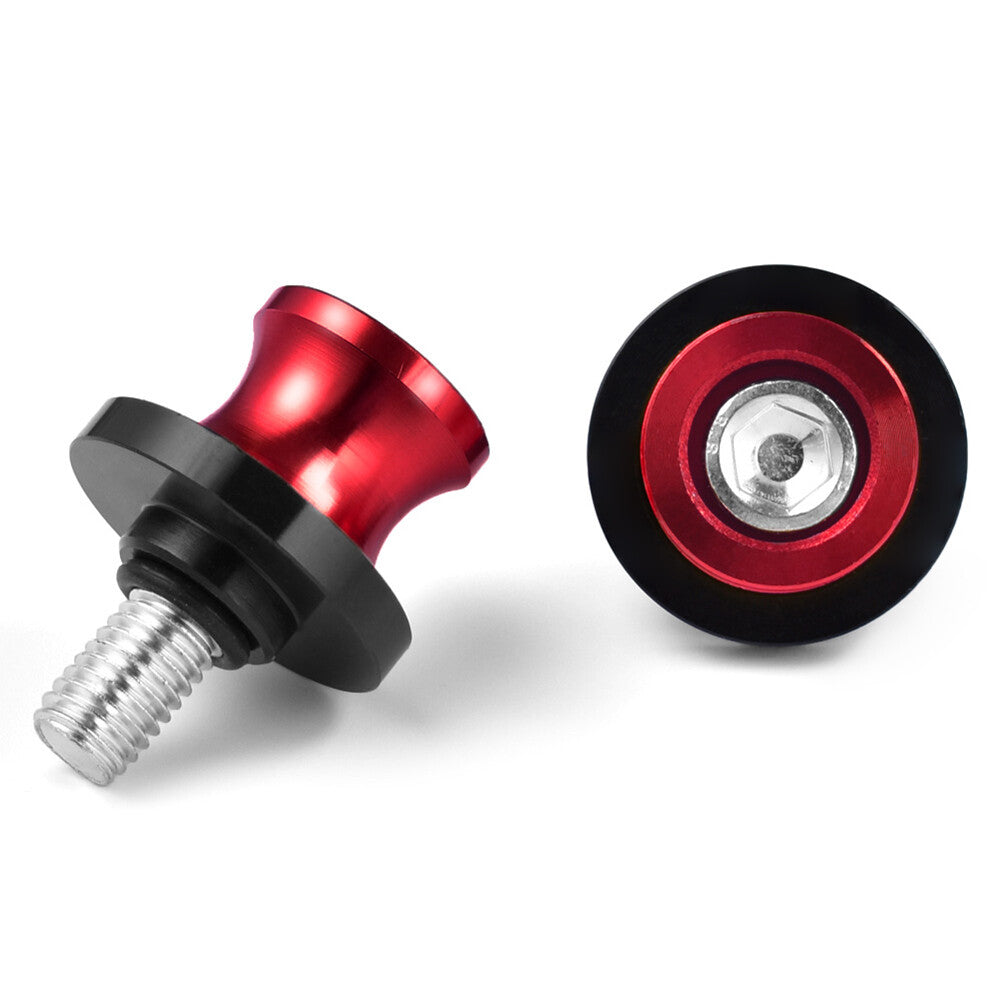 8MM Swingarm Spools Slider Stand Screw for HONDA CBR 600 900 1000 RR Red 2PCs