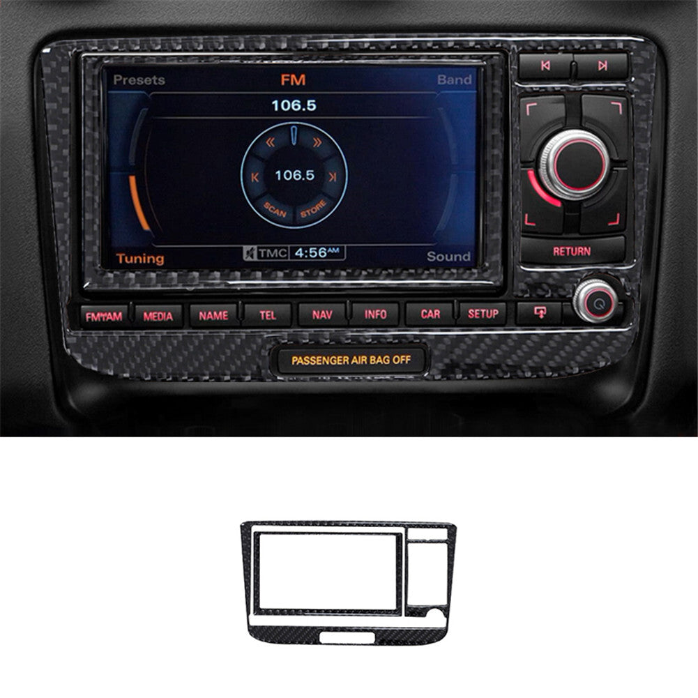 16Pcs Carbon Fiber Interior Full Set Cover Trim kit for Audi TT 2008-2014 Type A