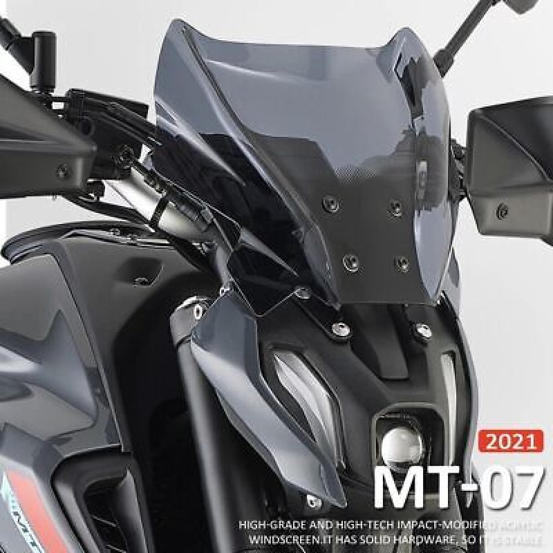 3 Color Motorcycle Parts Windshield Windscreen Deflectore for Yamaha MT07 2021