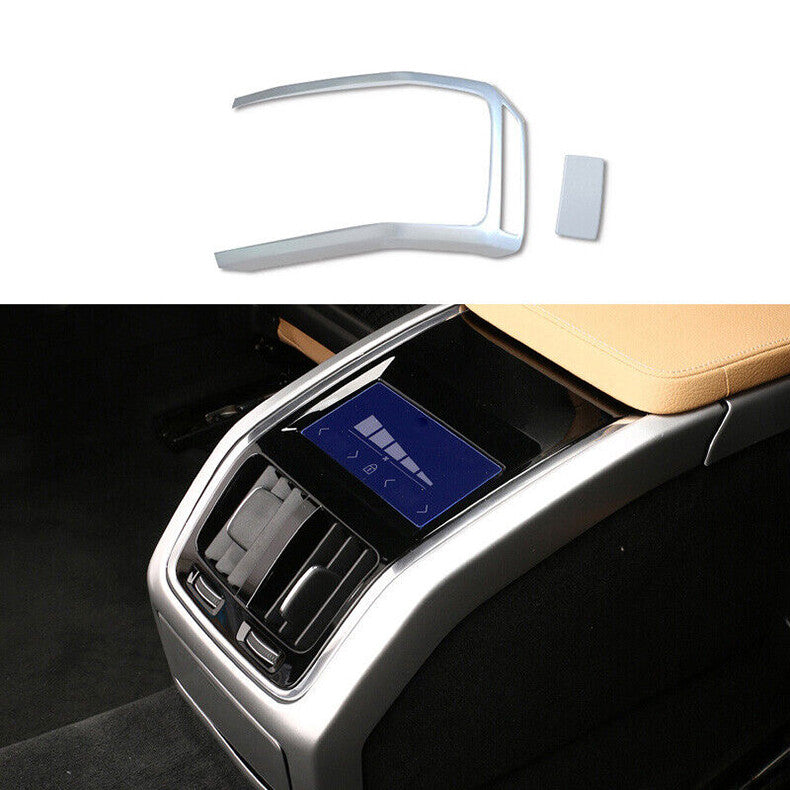 for Volvo S90 2017-2022 Silver interior Rear Air Outlet Vent Frame cover Trim