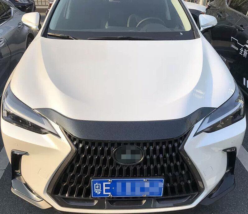 for Lexus NX 250 350h 450h+ 2022-2024 Carbon Fiber Engine Hood Grille Panel Trim