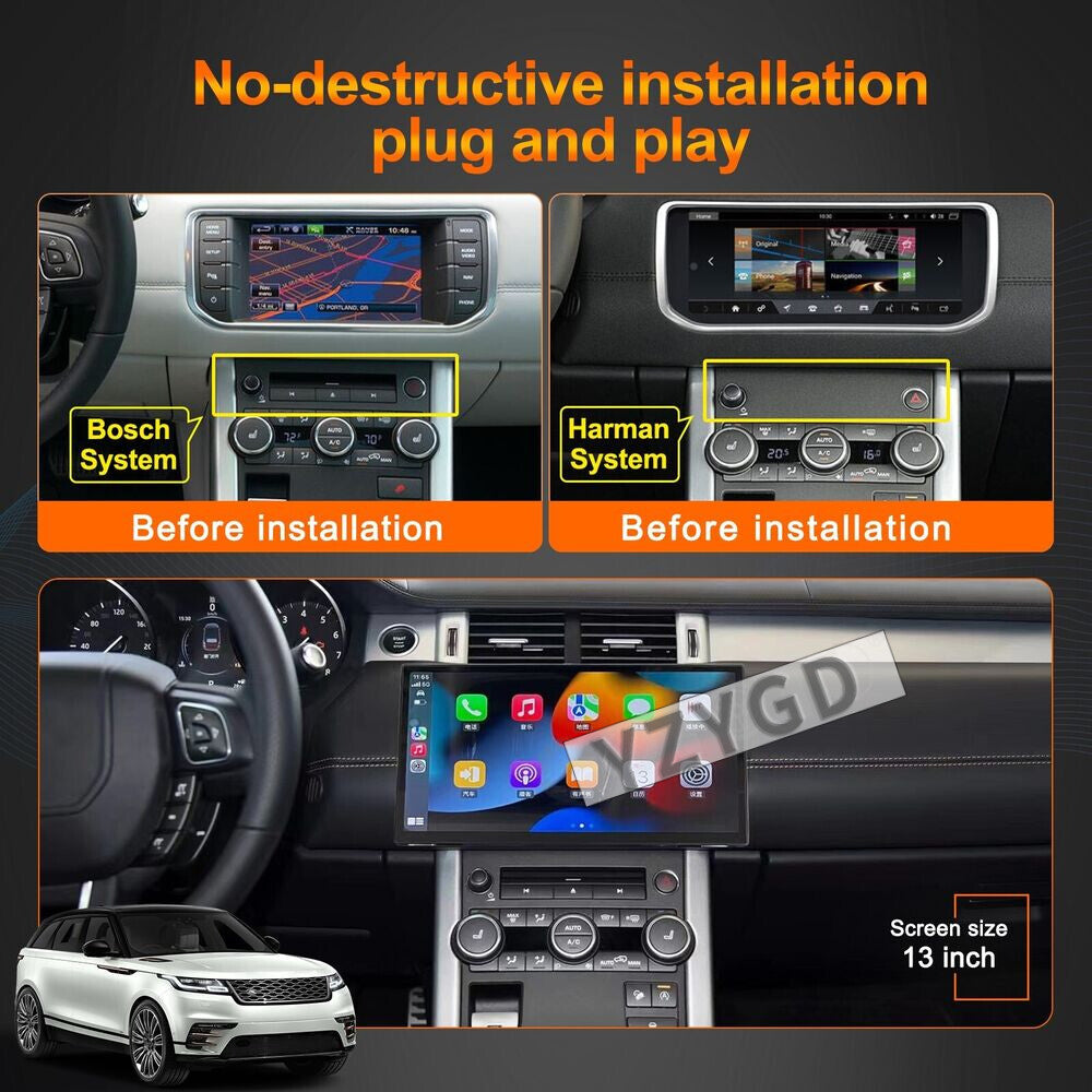 13for Land Rover for Range Rover Evoque 2011-2018 Android Carplay Car Radio GPS