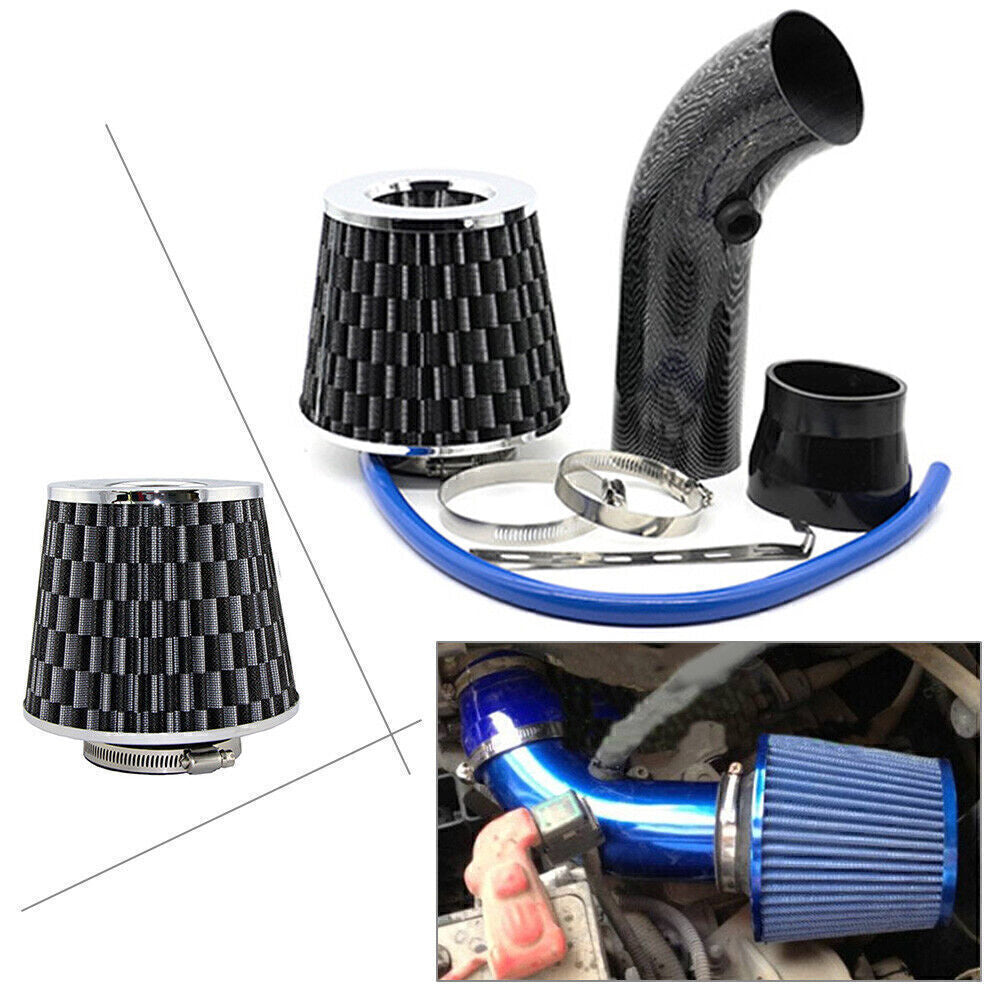 Universal Cold Air Intake Filter Induction Kit Pipe Power Flow Hose System Car