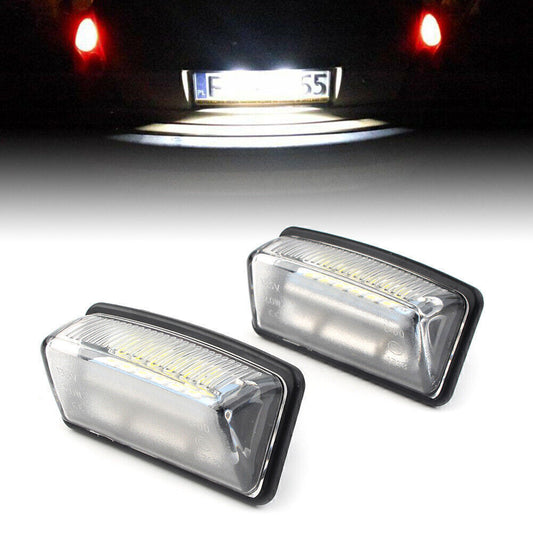 LED License Number Plate Light Lamp Super for Toyota Crown Reiz Vios White 2PCs