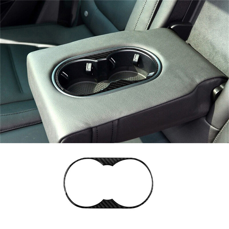 Carbon Fibre Cup Holder Rear Trim for VW Touareg 2011-2018