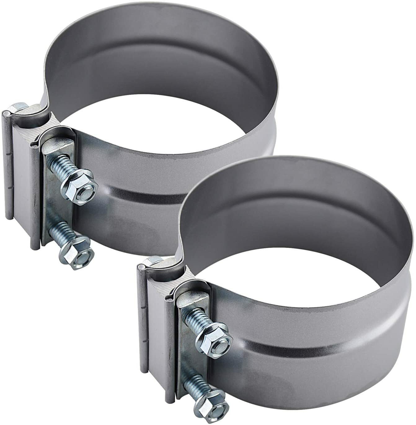 2-pack 2.5-inch ring joint clamp repair prefabricated tube