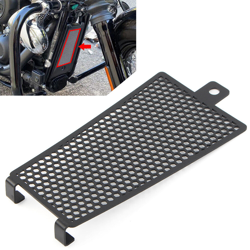Oil Cooler Radiator Grille Cover FIT for Harley Softail Deluxe Low Rider Fat Bob