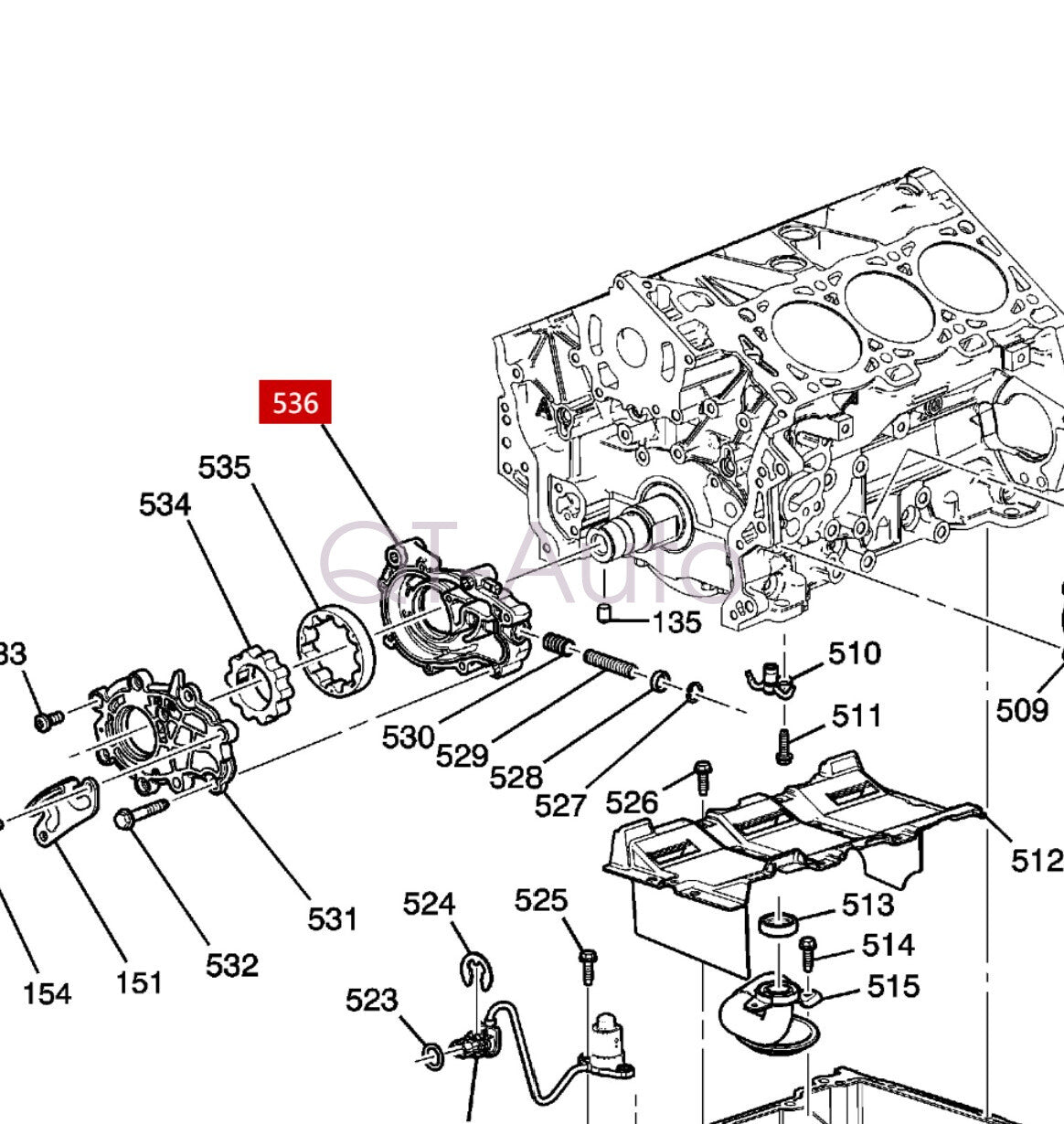 12640448 Engine oil pump suitable for GMI 2007-2016 3.6 Arcadia 2010-2017 3.6 Terrain