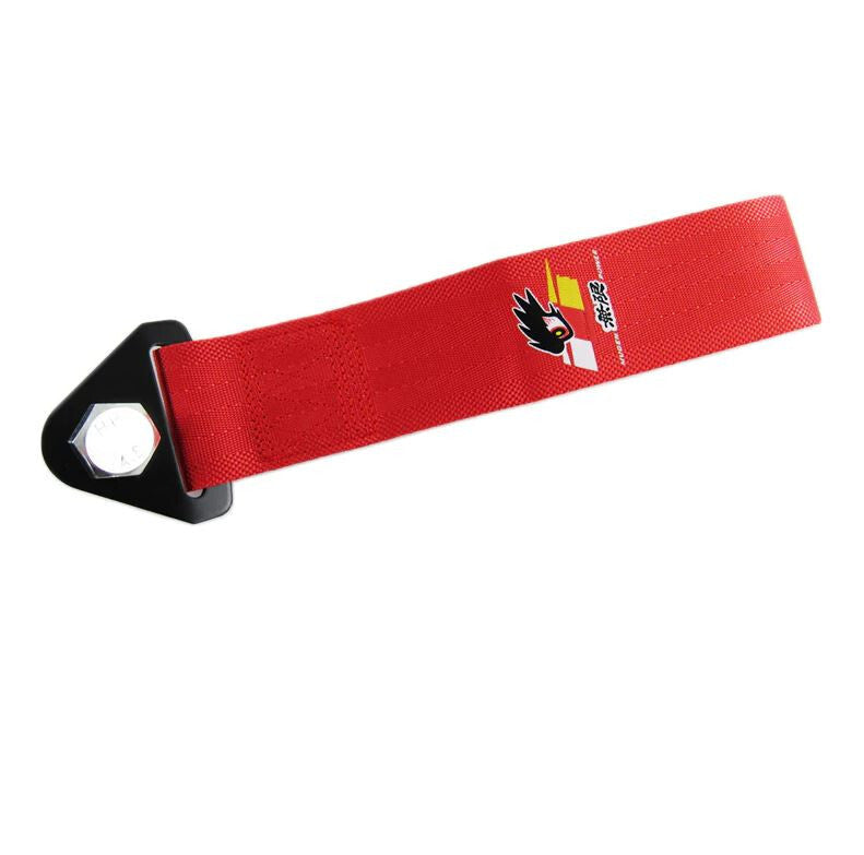 Car tow hook, front cover, rear trunk, bumper, red Mugen, for Honda .