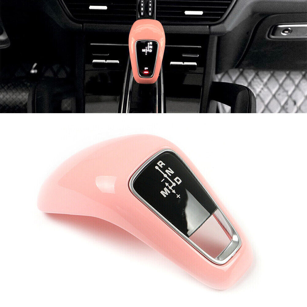 Interior Inner Gear Shift Knob Cover Trim Pink Fit for Porsche for Cayenne 2018-2021