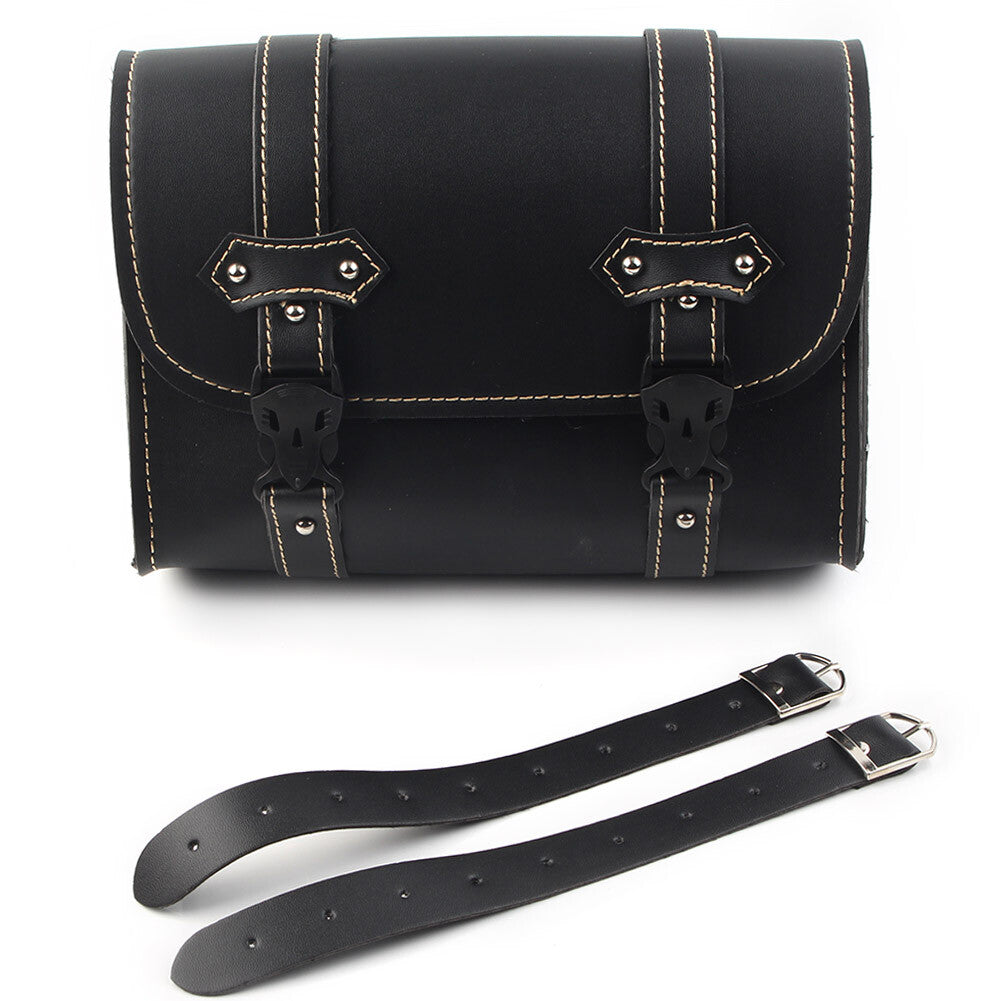 Motorcycle Universal Tool Bag PU Leather Side Storage Saddle Bag Luggage Pouch