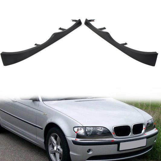 2x Front Under Headlight Molding Cover Trim for BMW 3 Series E46 4 Door 1998-05
