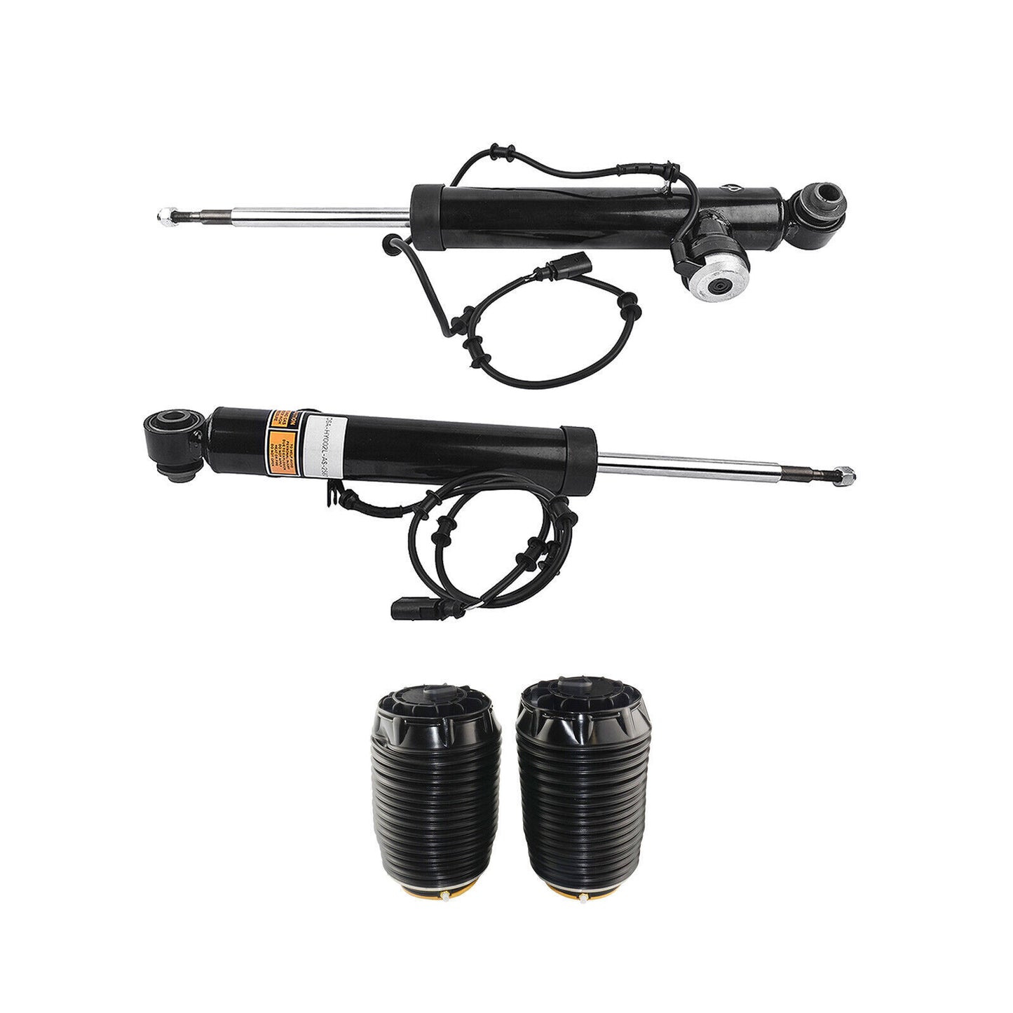 A pair of front shock absorber strut assemblies with electric C2D19108 for Jaguar XJ XJR X351 RWD