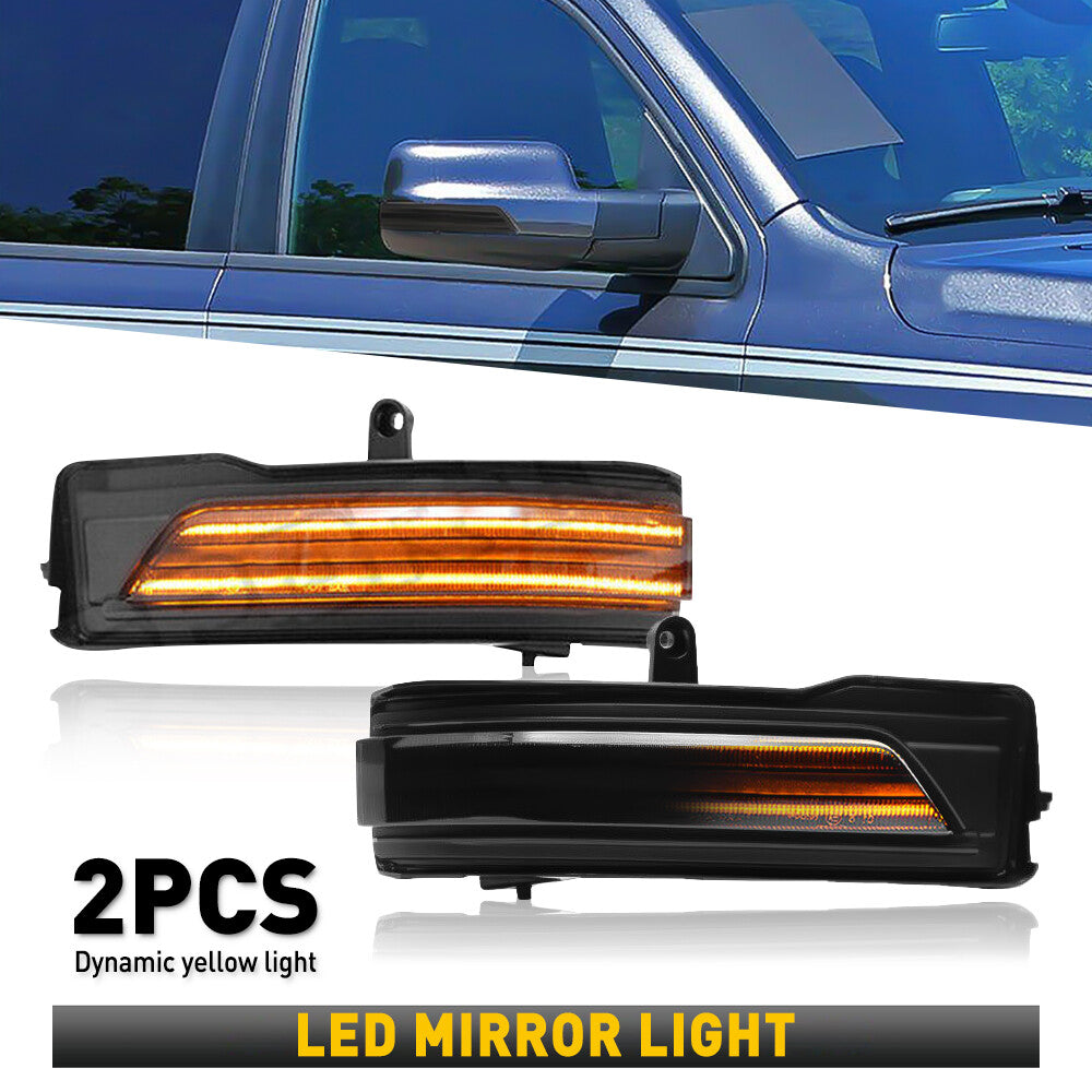 Smoke sequence LED side mirror turn signal for 2019-2022 for Dodge for RAM 1500