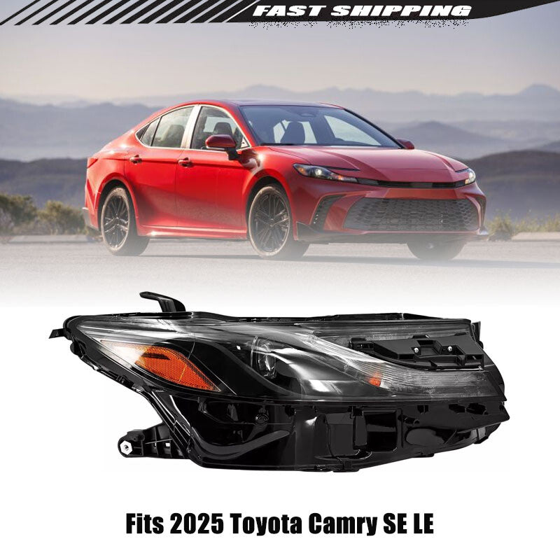 Right passenger side projector headlights, LED headlights suitable for 2025 for Toyota for Camry SE.