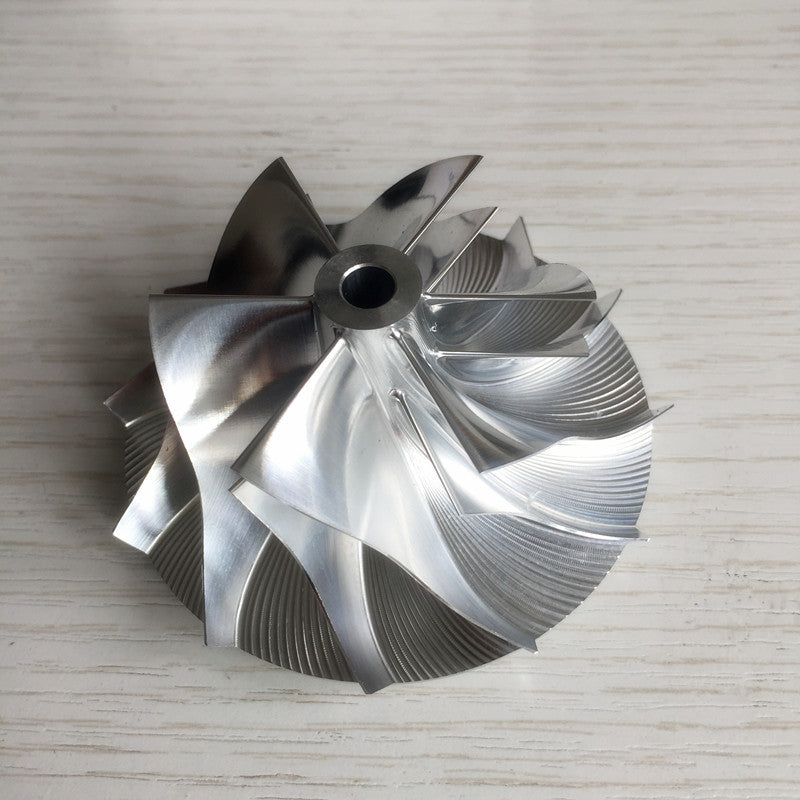 T04E 53.87/76.07mm 448048-0004 6+6 blade performance billet compressor wheel