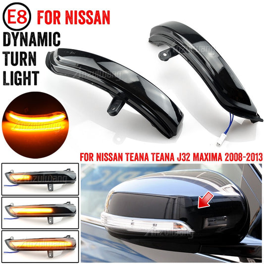 Dynamic Turn Signal Side Mirror Light for Nissan Teana