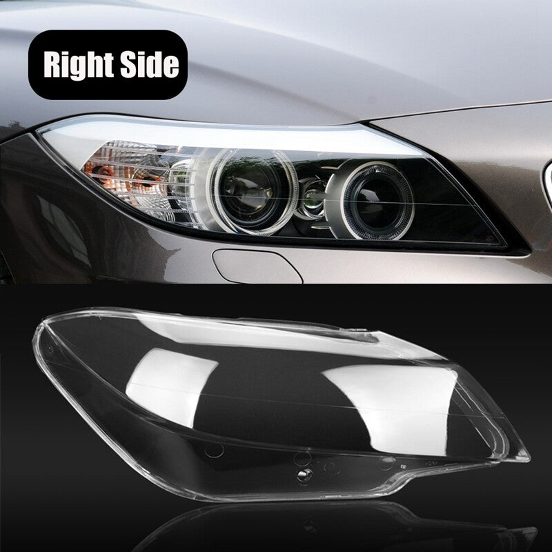 Right-side headlight lens cover for BMW E89 Z4 2009 - 2013, transparent.