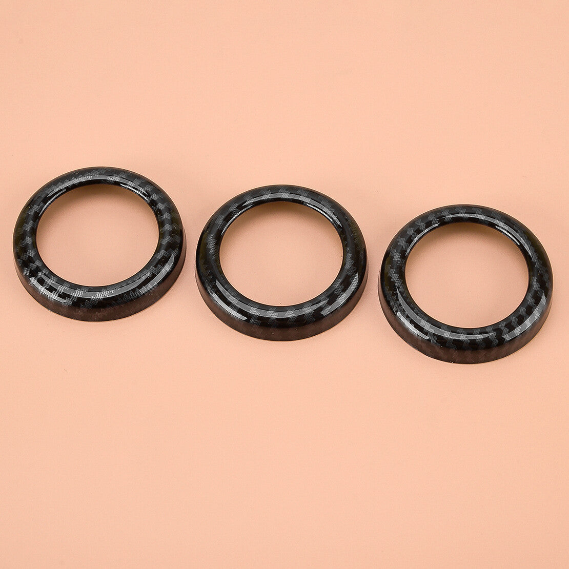 Set A/C Air Conditioner Switch Knob Ring Cover Fit for Nissan 370Z 2009-2020