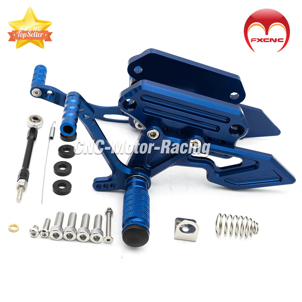 CNC gear footrest pedals are suitable for Suzuki GSX250R and GSX150R models from 2016-2018 to 2019 and 2020.