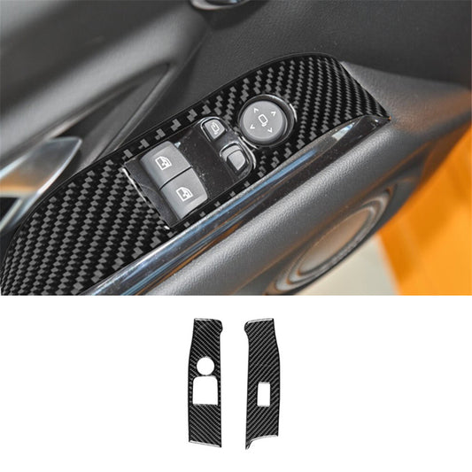 Carbon Fiber Front Window Control Panel for Toyota Supra A90 2019-2022