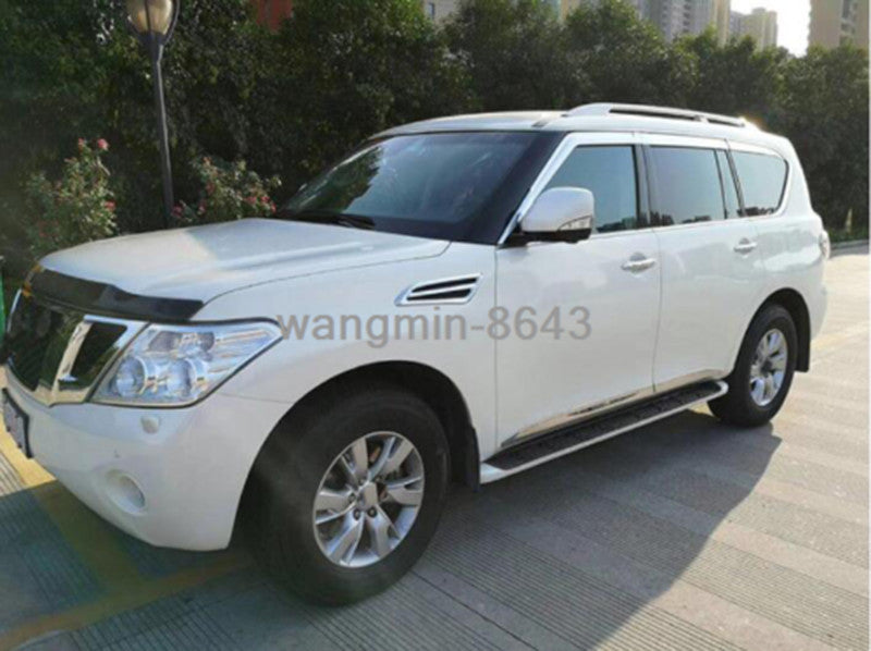 For 11-23 for Infiniti QX56 QX80/ for Nissan Armada 17-23 silver Door Visors Rain Guards