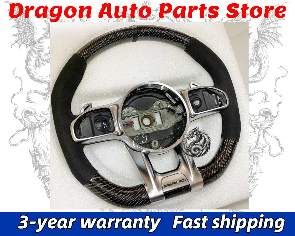 FIT FOR 19~22 for MERCEDES AMG G/C/E/S/CLS63 GT GLE CARBON FIBER STEERING WHEEL