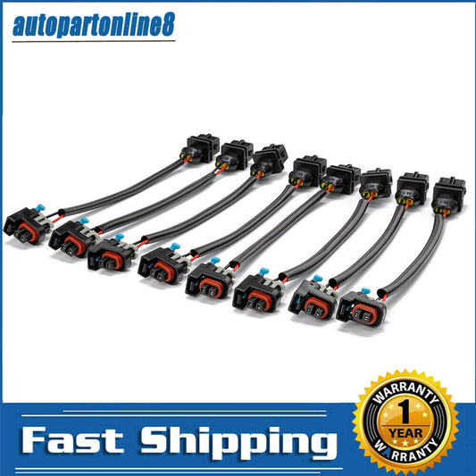8X For Jetronic EV1 to for Mini Multec 2 Fuel Injector Wire Harness Adapter